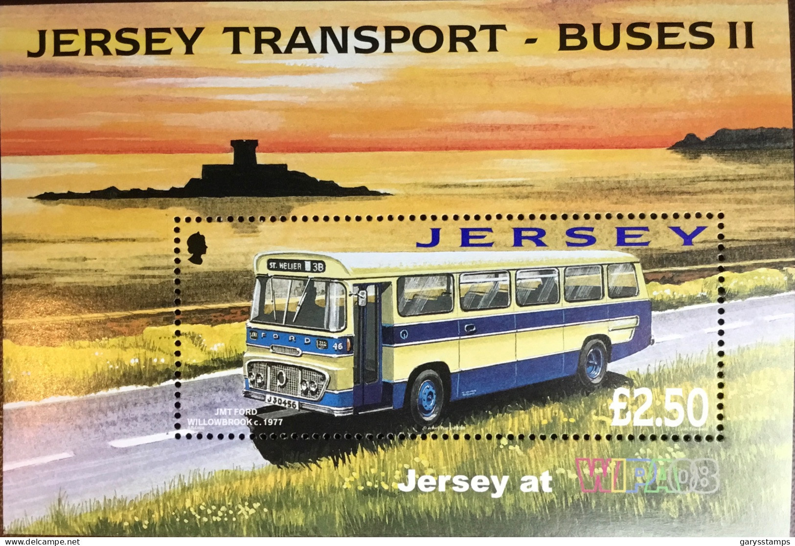 Jersey 2008 Transport Buses WIPA Minisheet MNH - Jersey