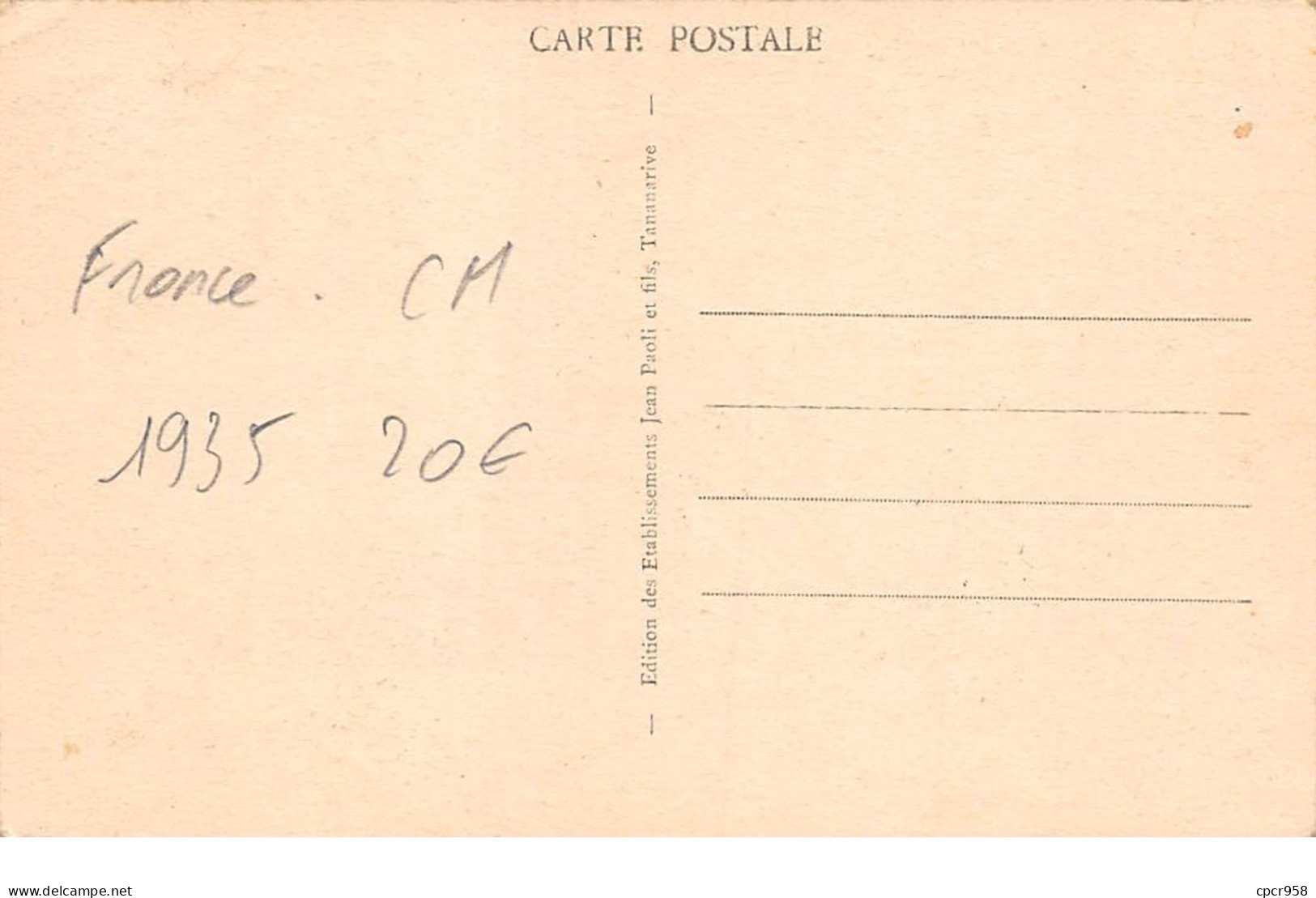 FRANCE .CARTE MAXIMUM. N°207849. 1935. Cachet ?. MADAGASCAR. GUERRIEUR SAKALAVA - 1930-1939
