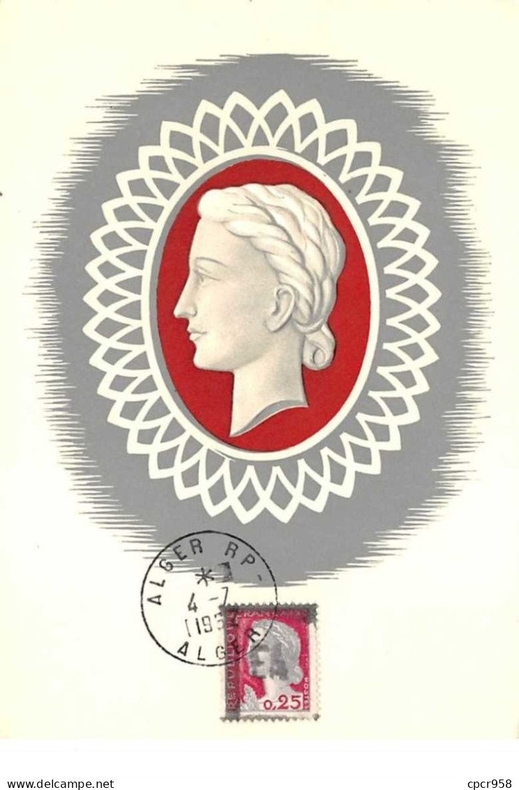 1962 .carte Maximum .france Ex Colonie .102803 .e F Klein .cachet Alger . - Used Stamps