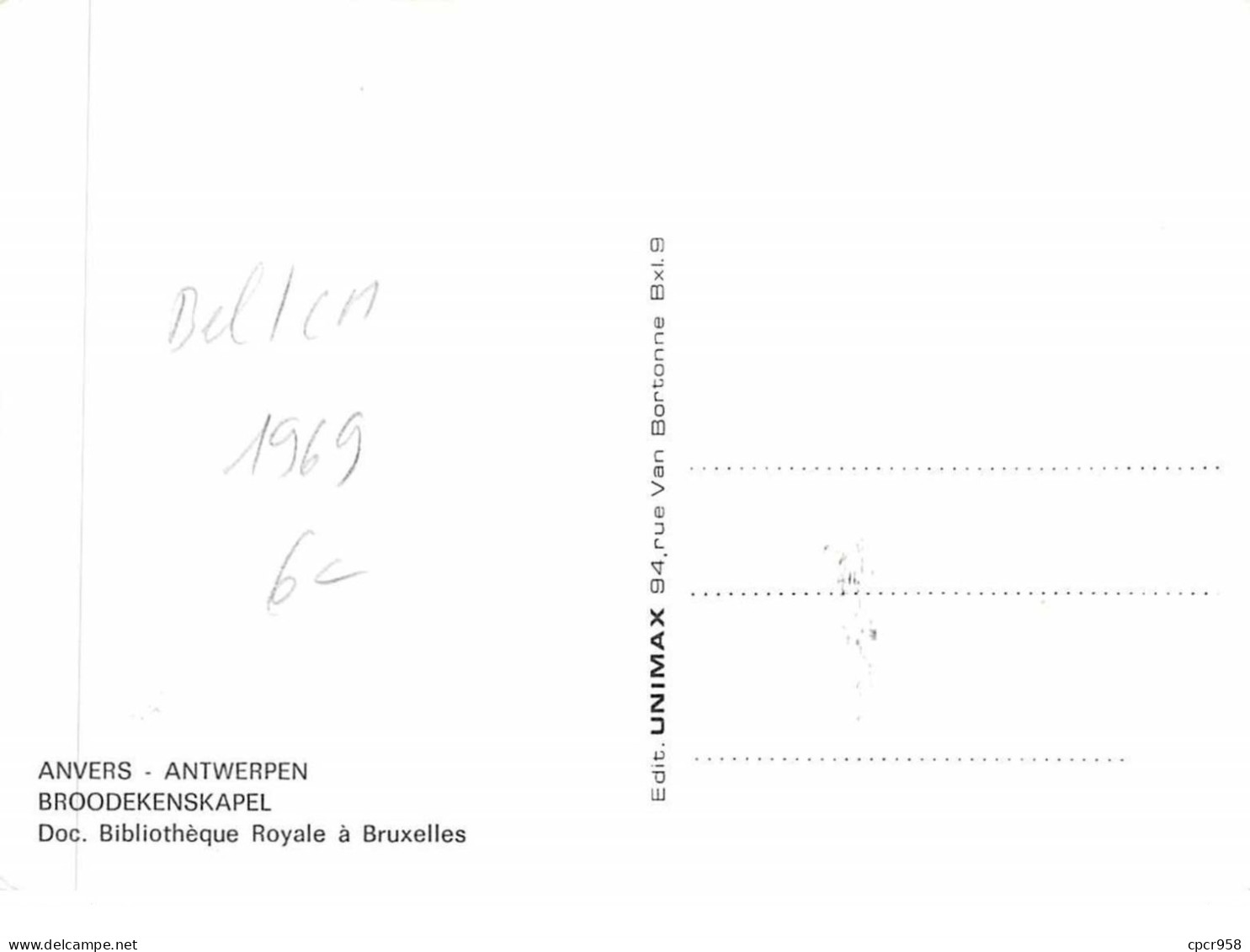 1969 .carte Maximum .belgique .102738 .eglise .cachet Antwerpen . - 1961-1970