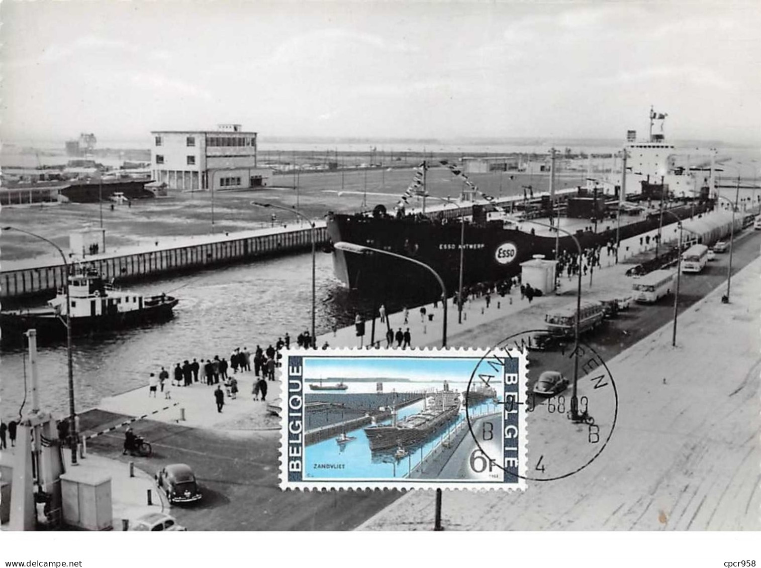 1968 .carte Maximum .belgique .102729 .le Port .cachet Antwerpen . - 1961-1970