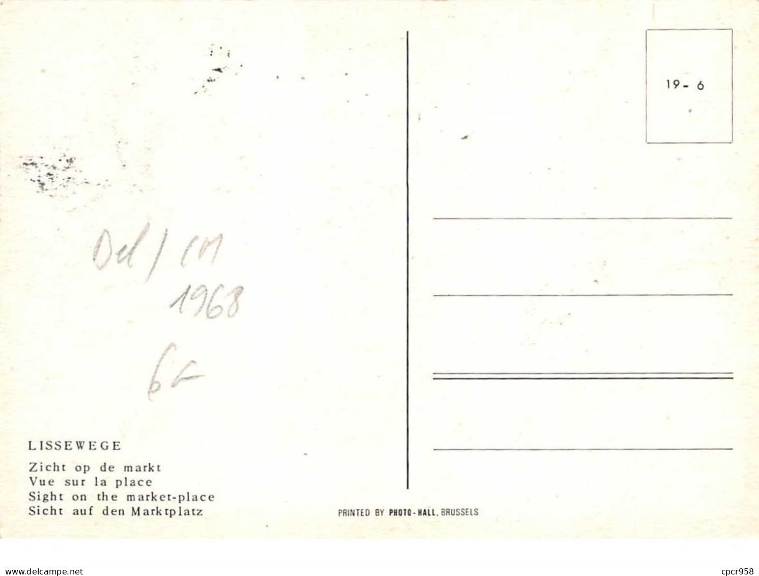 1968 .carte Maximum .belgique .102714 .mooi Polderdorp .cachet Lissewege . - 1961-1970