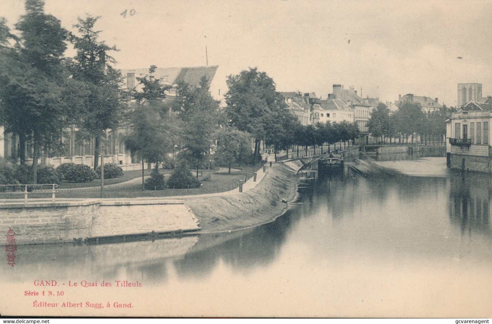 GENT     LE QUAI DES TILLEULS      A.SUGG    1 / 50      ZIE AFBEELDINGEN - Gent