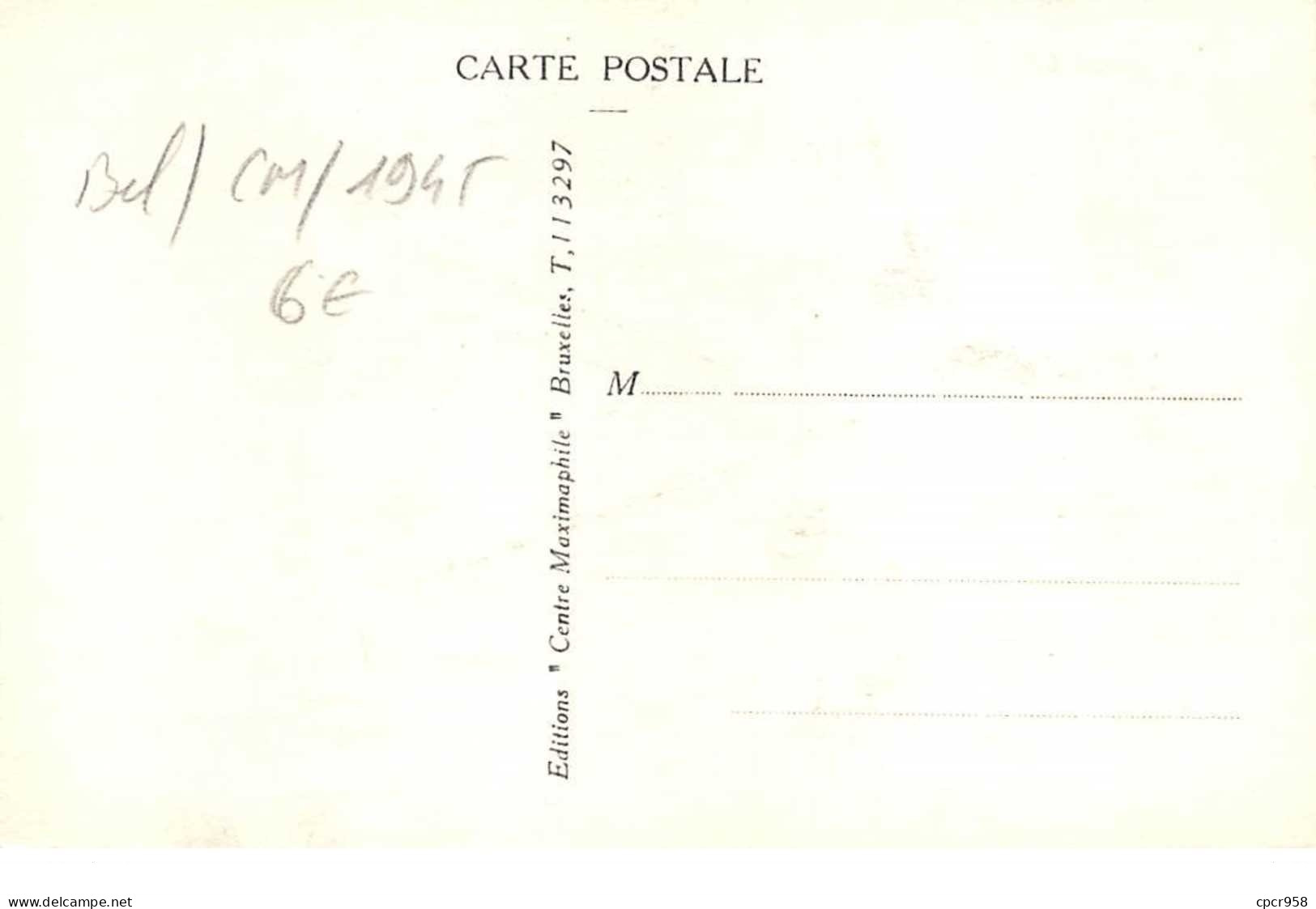 1945 .carte Maximum .belgique .102616 .armoirie .cachet Bruxelles . - 1934-1951