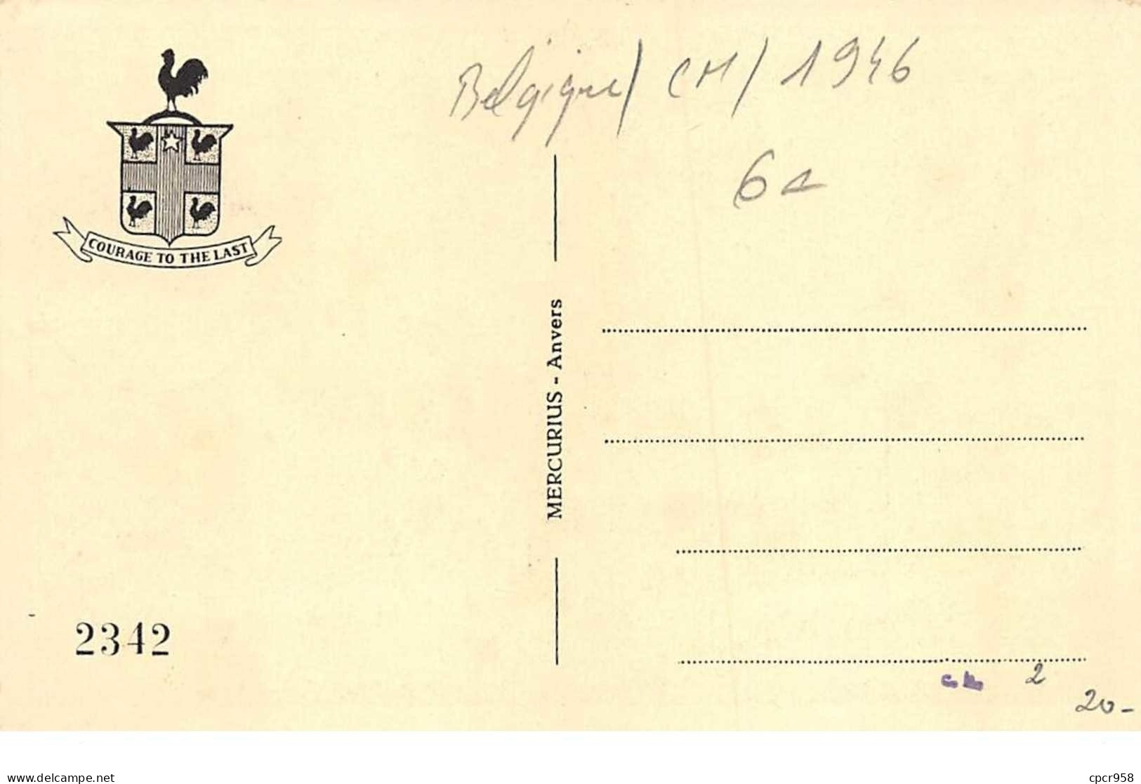 1946 .carte Maximum .belgique .102622 .centenaire Ostende Douvres .cachet Ostende Douvres . - 1934-1951