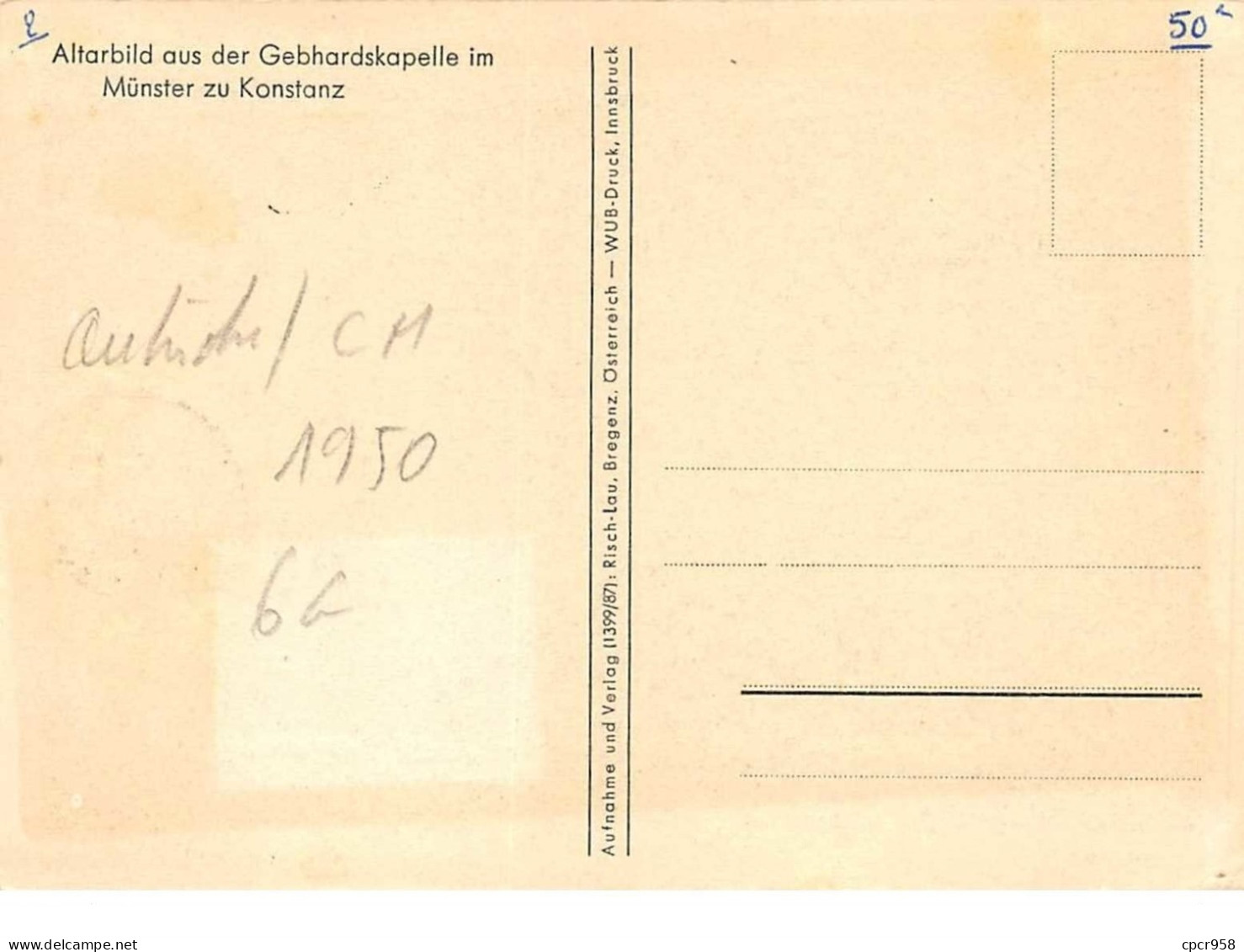 1950 .carte Maximum .autriche .102580 .republik Osterreich .cachet Bregenz . - Cartas Máxima