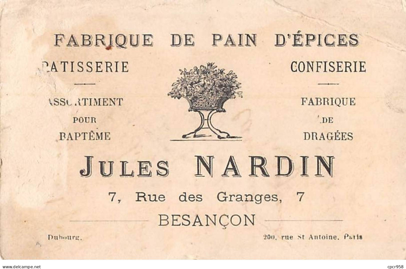 Chromos -COR12279 - Pain D'épices Nardin- Garçon - Oiseaux - 7x10cm Env. - Altri & Non Classificati