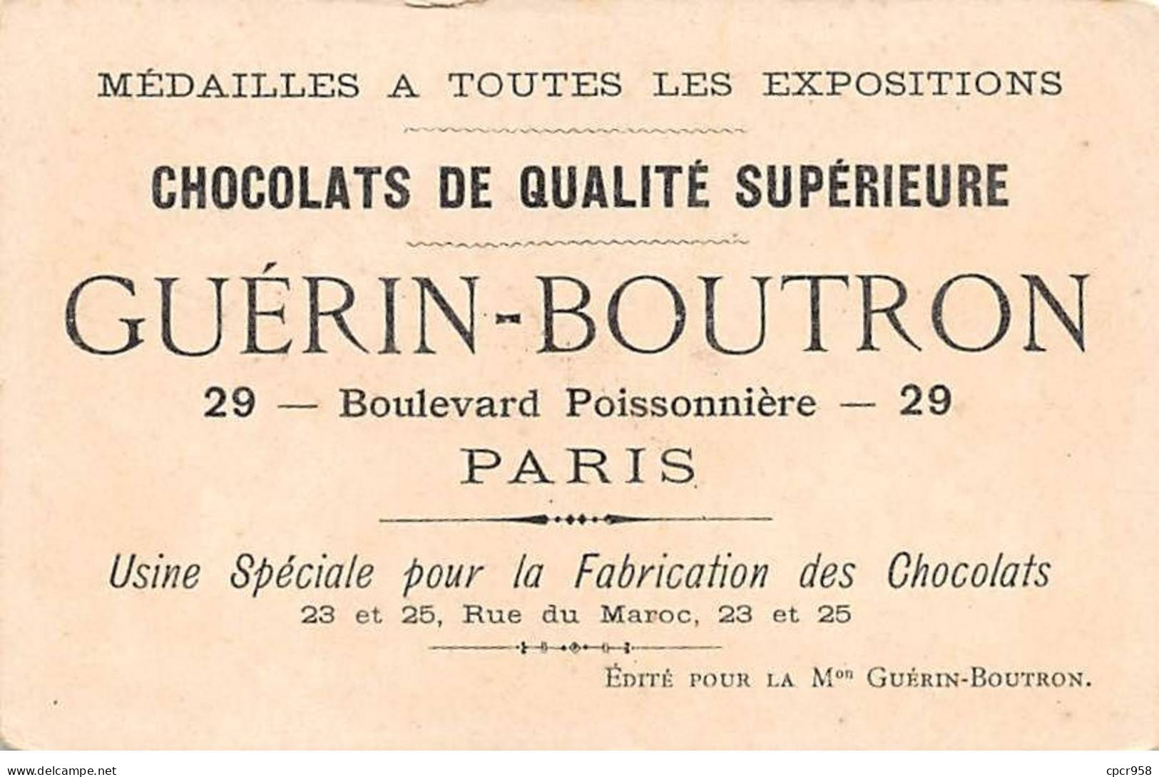 Chromos -COR12276 - Chocolat Guérin-Boutron - Arabie - Hommes - Animaux - 7x10cm Env. - Guerin Boutron