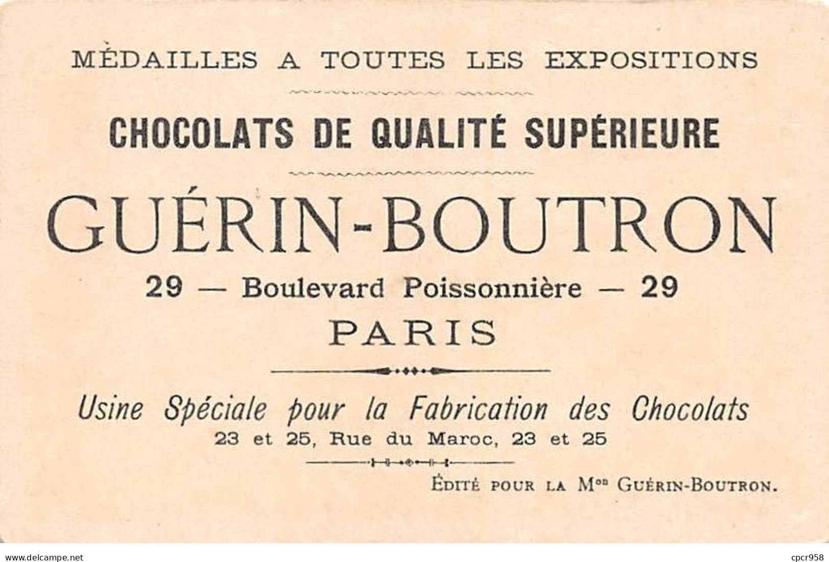Chromos -COR12258 - Chocolat Guérin-Boutron - Hollande - Moulin - Femmes - 7x10cm Env. - Guerin Boutron