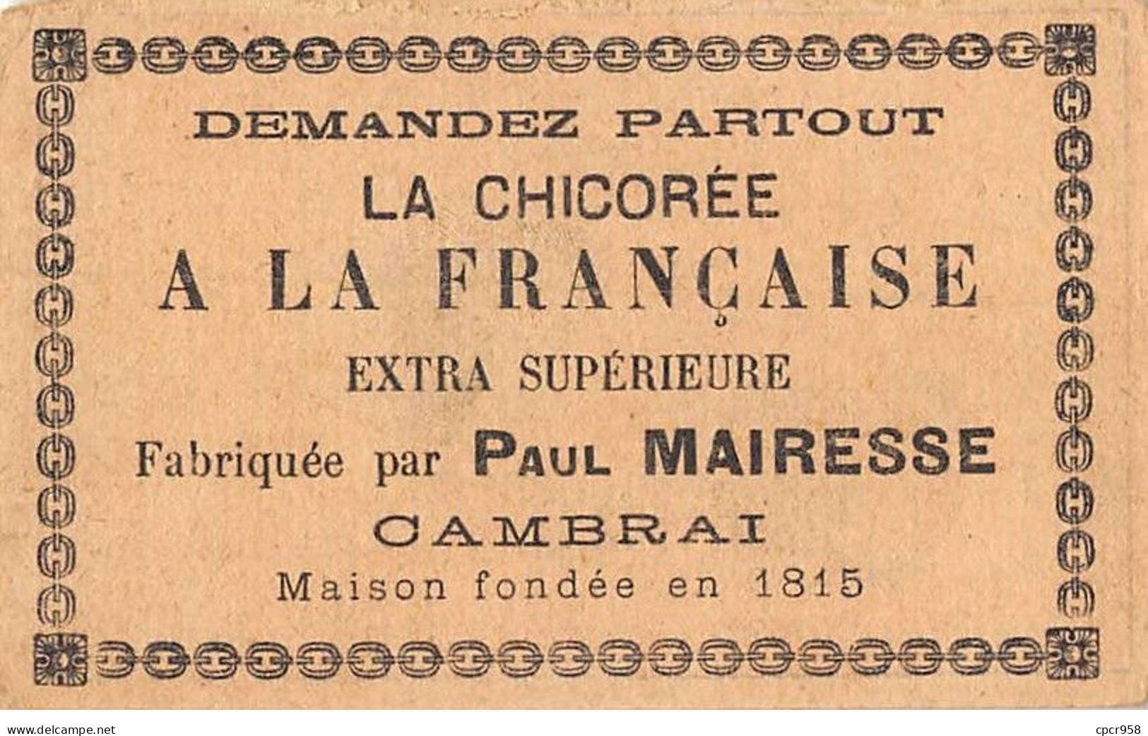 Chromos -COR10317 -Chicorée- Mairesse- Cambrai- Hommes- Haltérophilie - 7x10 Cm Environ - Tea & Coffee Manufacturers