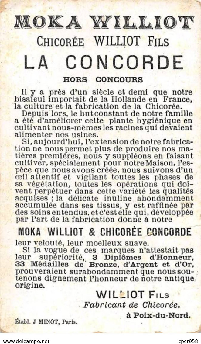 Chromos -COR12180 - Chicorée Williot - Louis XV - Garçon - Bataille De Fontenoy - 6x10cm Env. - Thee & Koffie