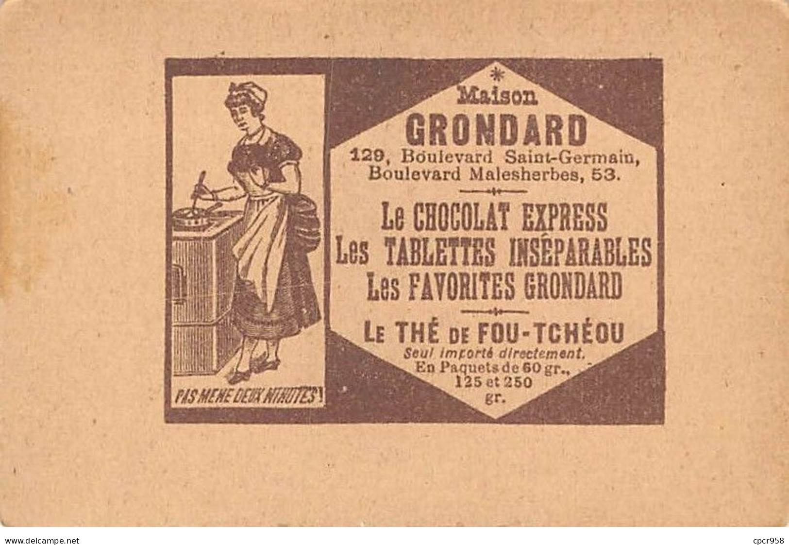 Chromos - COR10245 - Chocolat Grondard - Les Artistes Et Leurs Oeuvres - Pierre Comte - Henri III- 7x10 Cm Environ - Altri & Non Classificati