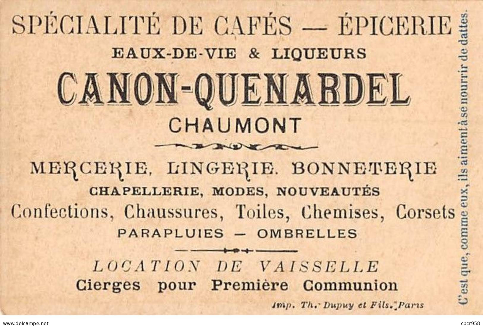 Chromos - COR10093 - Eaux-de-vie & Liqueurs -Chaumont- En Quoi Les Arabes Ressemblent... - 6x10 Cm Environ - Tee & Kaffee