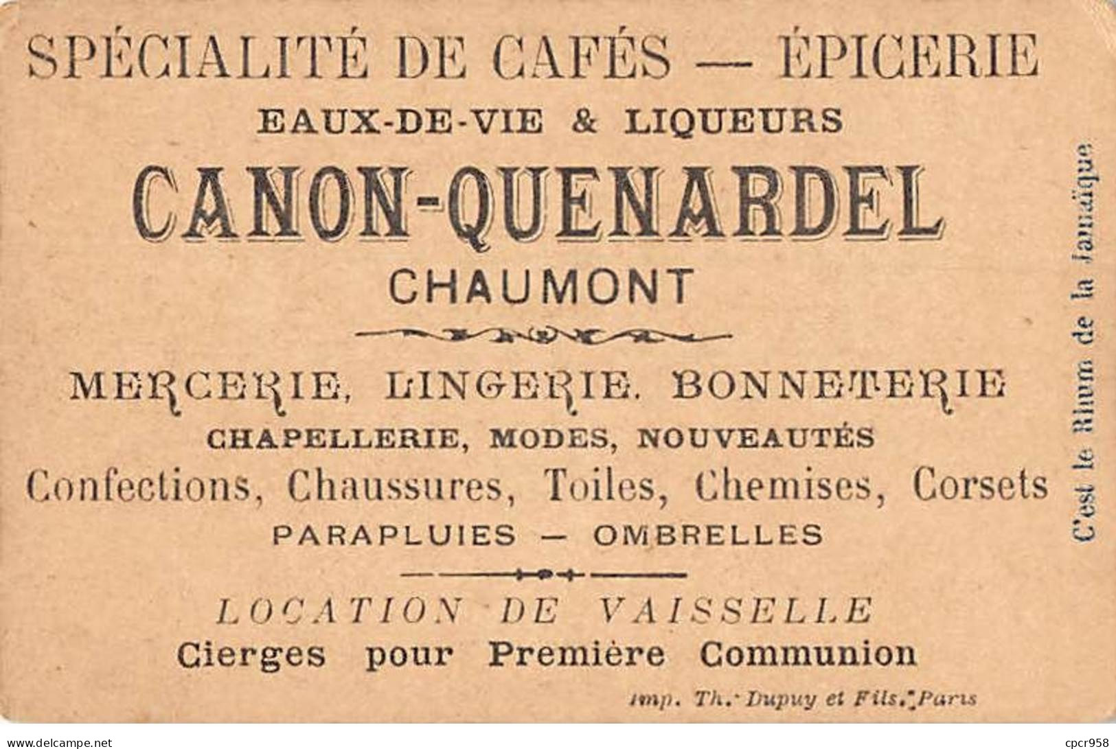 Chromos - COR10092 - Eaux-de-vie & Liqueurs -Chaumont- Quel Est Le Premier Homme Du Monde? - 6x10 Cm Environ - Tea & Coffee Manufacturers