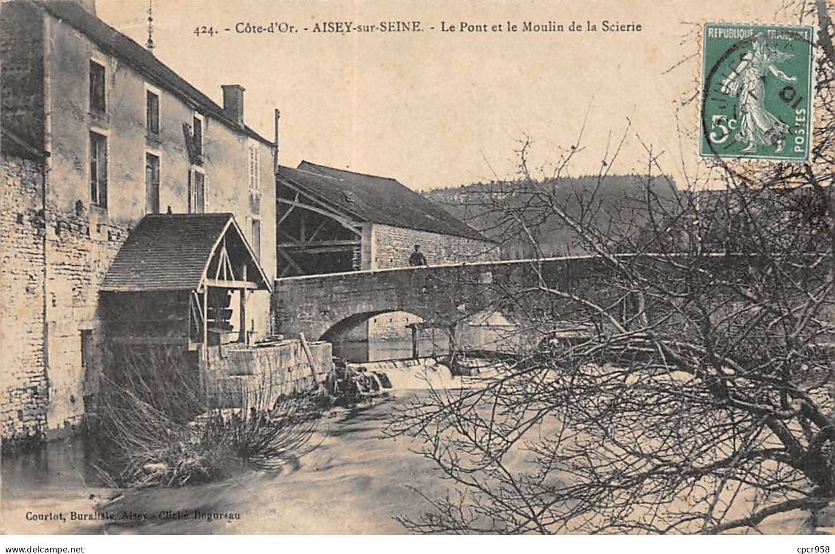 21 - AIGNAY LE DUC - SAN38149 - Le Pont Et Le Moulin De La Scierie - Aignay Le Duc