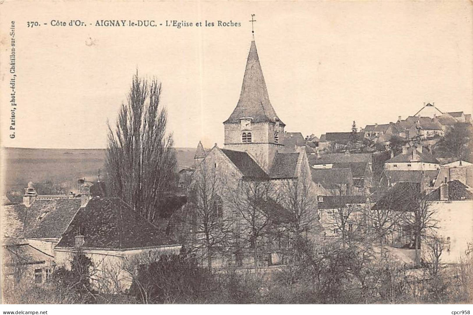 21 - AIGNAY LE DUC - SAN38141 - L'Eglise Et Les Roches - Aignay Le Duc