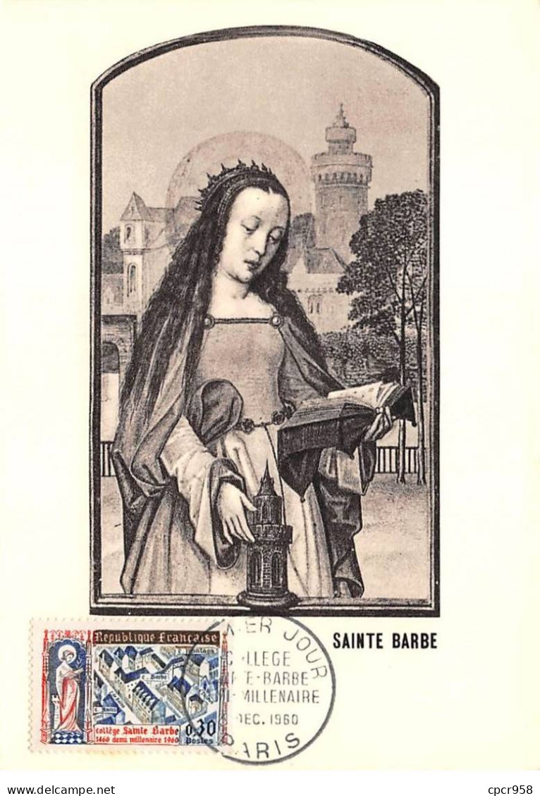 FRANCE.Carte Maximum.AM13861.Déc 1960.Cachet Paris.Sainte Barbe - 1960-1969