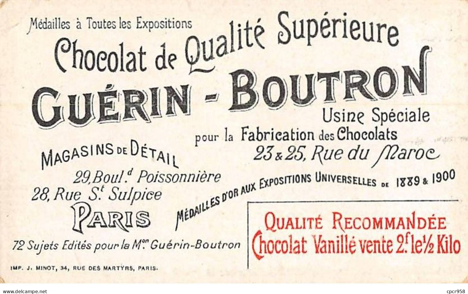 Chromos -COR10508 -Chocolat Guérin-Boutron-Le Théâtre à Travers Les âges-Pastorale- Hébreux- Acteurs - 6x10 Cm Environ - Guerin Boutron