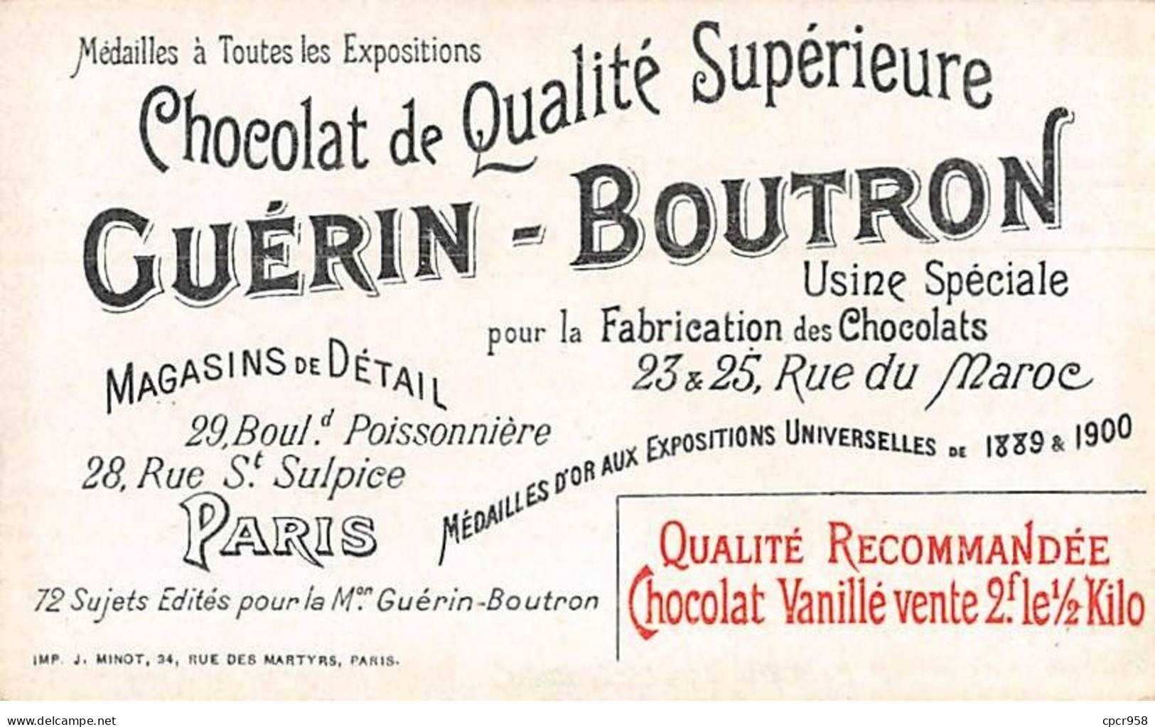 Chromos -COR10491 - Chocolat Guérin-Boutron - Le Théâtre à Travers Les âges - Comédie - Rome - Femmes - 6x10 Cm Environ - Guerin Boutron