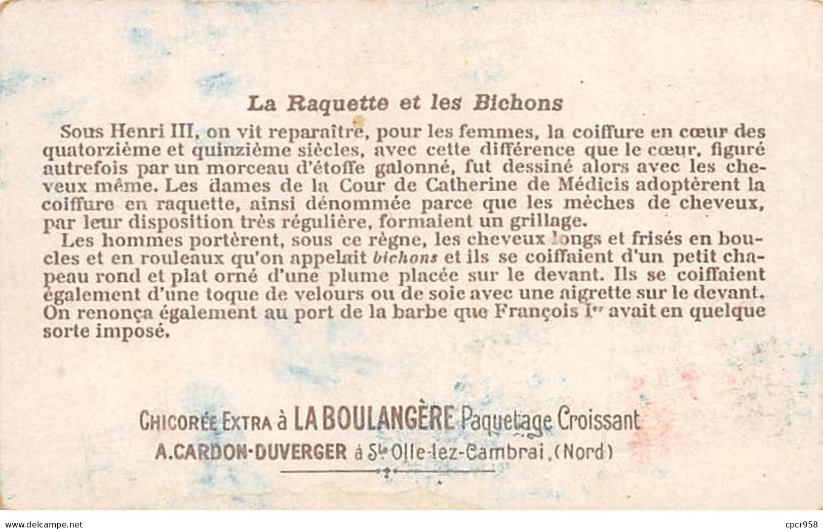 Chromos -COR10469- Chicorée Extra à La Boulangère - Henri III - Hommes - Epées - 6x10 Cm Environ - Thee & Koffie