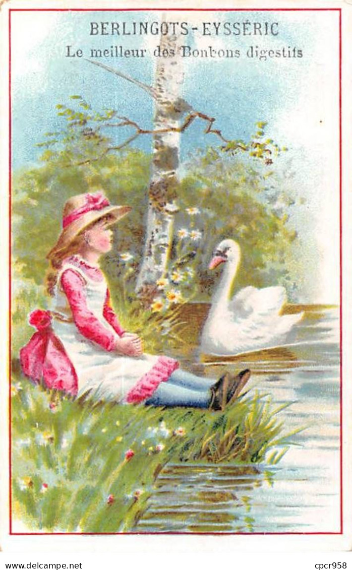 Chromos -COR10458- Berlingots Eysséric - Jeune Fille - Cygne - Arbre  - 6x10 Cm Environ - Autres & Non Classés