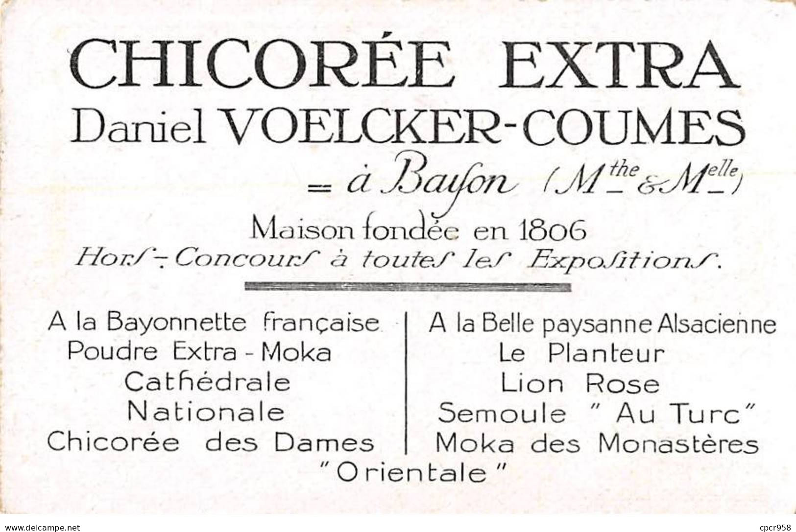 Chromos -COR12366 - Chicorée Voelcker - La Grande Guerre - Nos Alliés - Angleterre- Tommy - Douglas Haig - 7x11cm Env. - Thé & Café