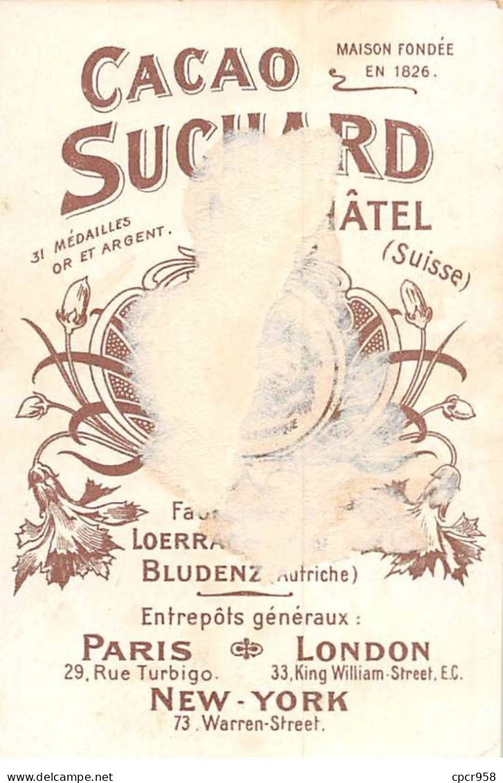 Chromos - COR14288 - Cacao Suchard - Argus Giganteus - Oiseau - 10x7 Cm Environ - En L'état - Suchard