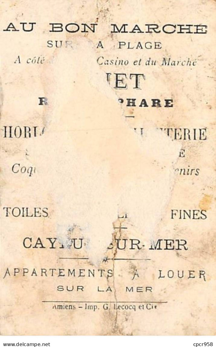 Chromos - COR14375 - Au Bon Marché - Filles - Poupée - Poussette - Arbres - Fond Or - 9x6 Cm Environ - En L'état - Au Bon Marché