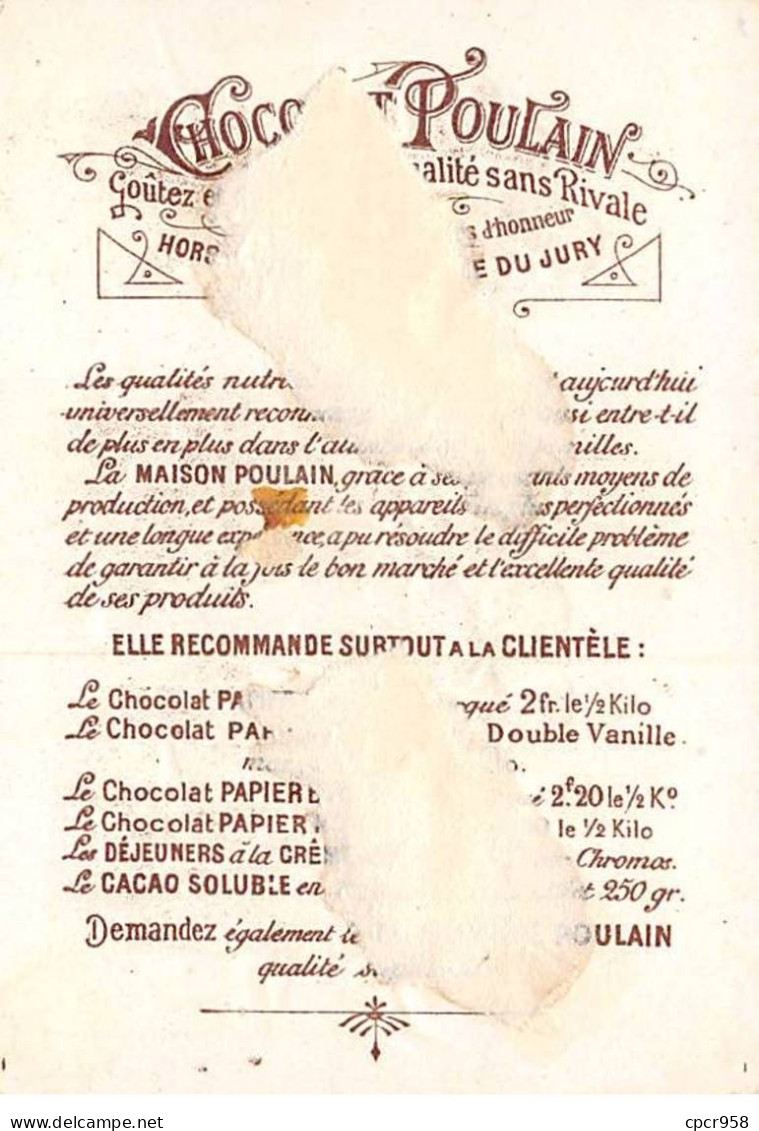 Chromos - COR14365 - Chocolat Poulain - Hommes - Major - Infirmerie - 10x7 Cm Environ - En L'état - Poulain