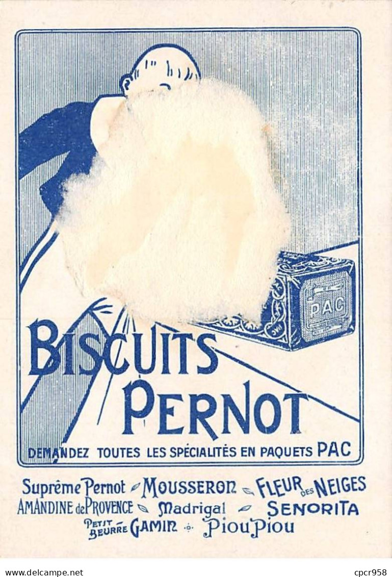 Chromos - COR14615 - Biscuits Pernot - Violettes De Parme - 12x8 Cm Environ - En L'état - Pernot