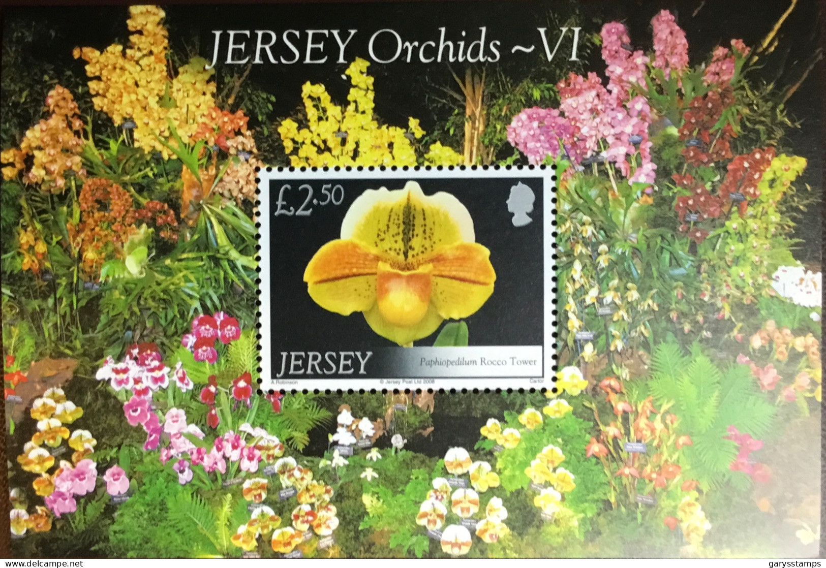 Jersey 2008 Orchids Flowers Minisheet MNH - Orchidées