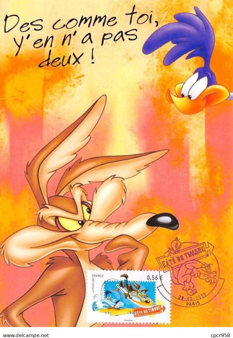 Carte Maximum - FRANCE - COR13630 - 28/02/2009 - Bip Bip Et Coyote - Cachet Paris - 2000-2009