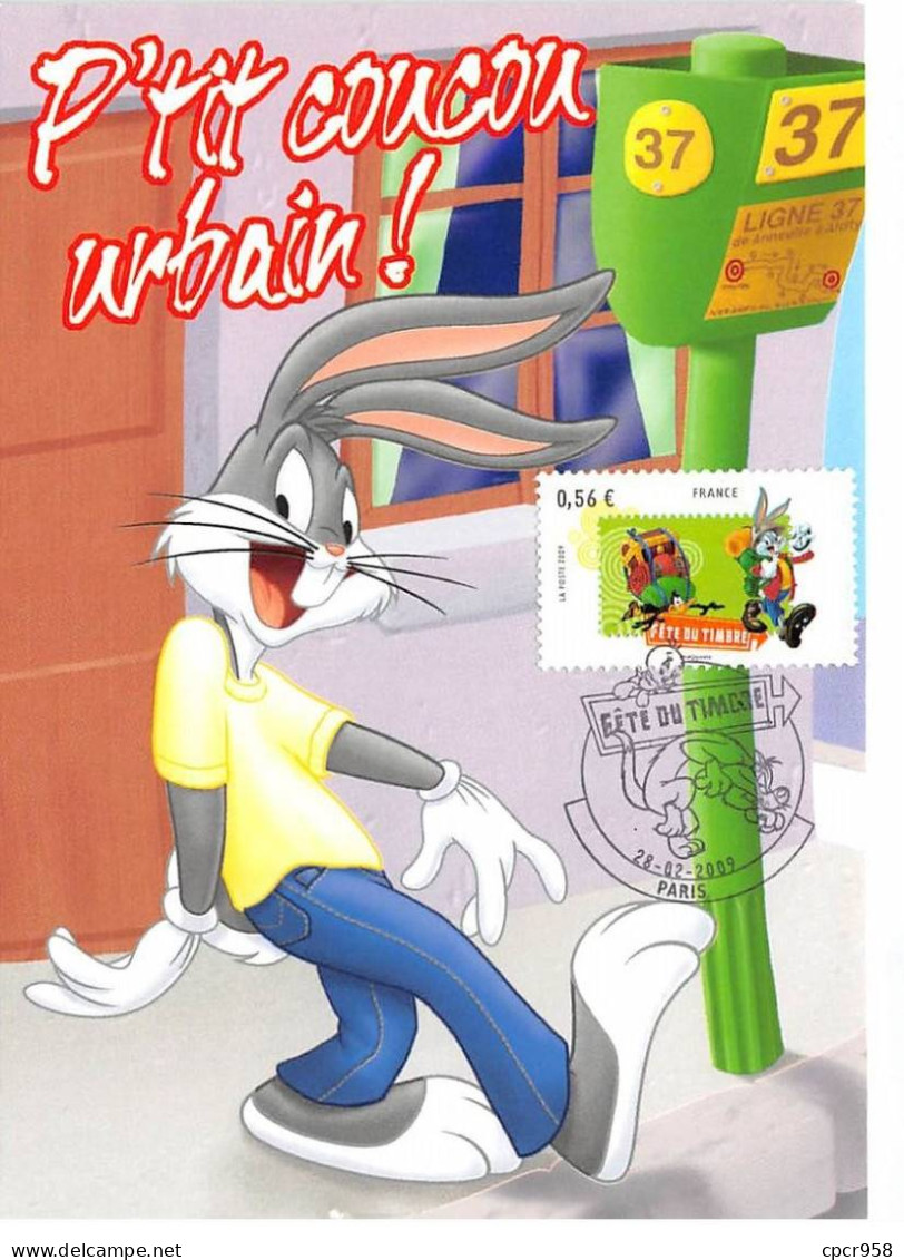 Carte Maximum - FRANCE - COR13632 - 28/02/2009 - Bugs Bunny - Cachet Paris - 2000-2009