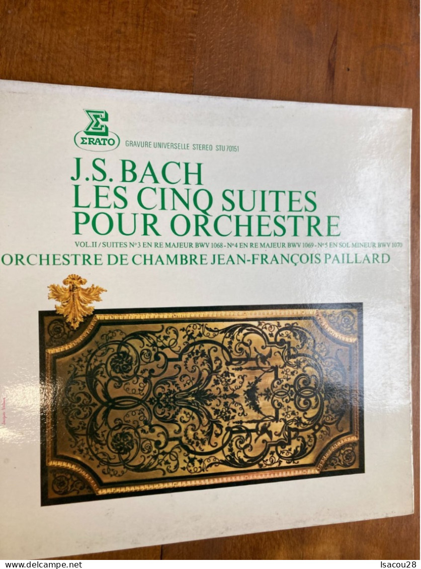 LP - 33T - J.S. BACH LES CINQ SUITES POUR ORCHESTRE  - JEAN-FRANCOIS PAILLARD VOIR POCHETTE - Klassik