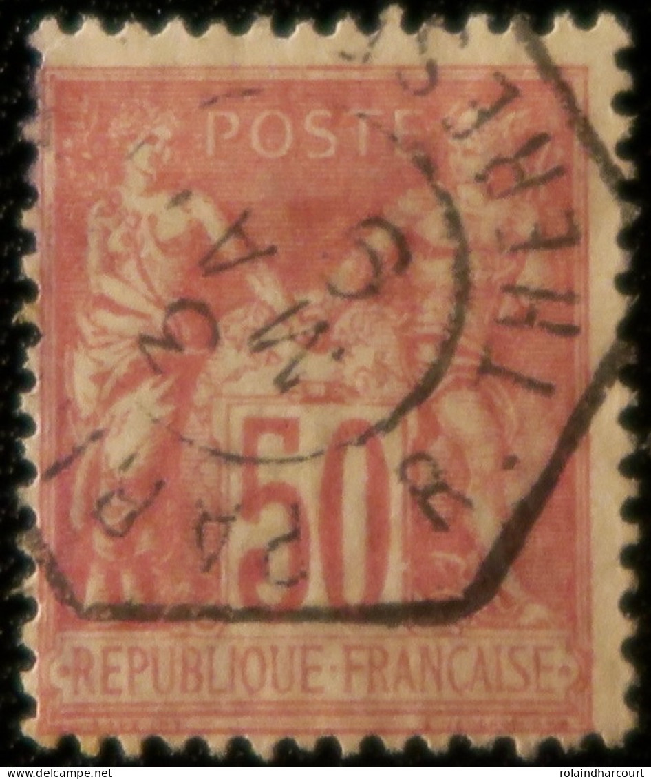 R1311/3092 - FRANCE - SAGE TYPE II N°98 >>> CACHET SPECAL De PARIS (Seine) RUE THERESE (BUREAU SUPPLEMENTAIRE) - 1876-1898 Sage (Type II)
