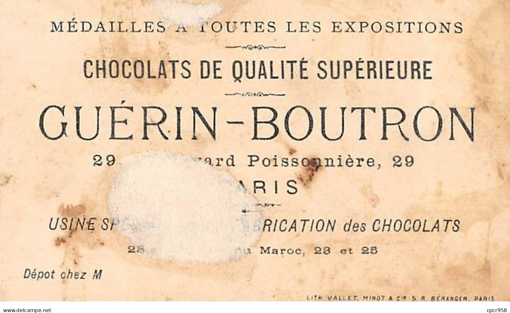 Chromos - COR14137 - Chocolat Guérin-Boutron - Bébés - Saturne - Plantes - 10x6 Cm Environ - En L'état - Guerin Boutron