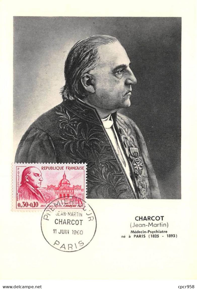 Carte Maximum - FRANCE - COR12781 - 11/06/1960 - Jean-Martin Charcot - Cachet Paris - 1960-1969