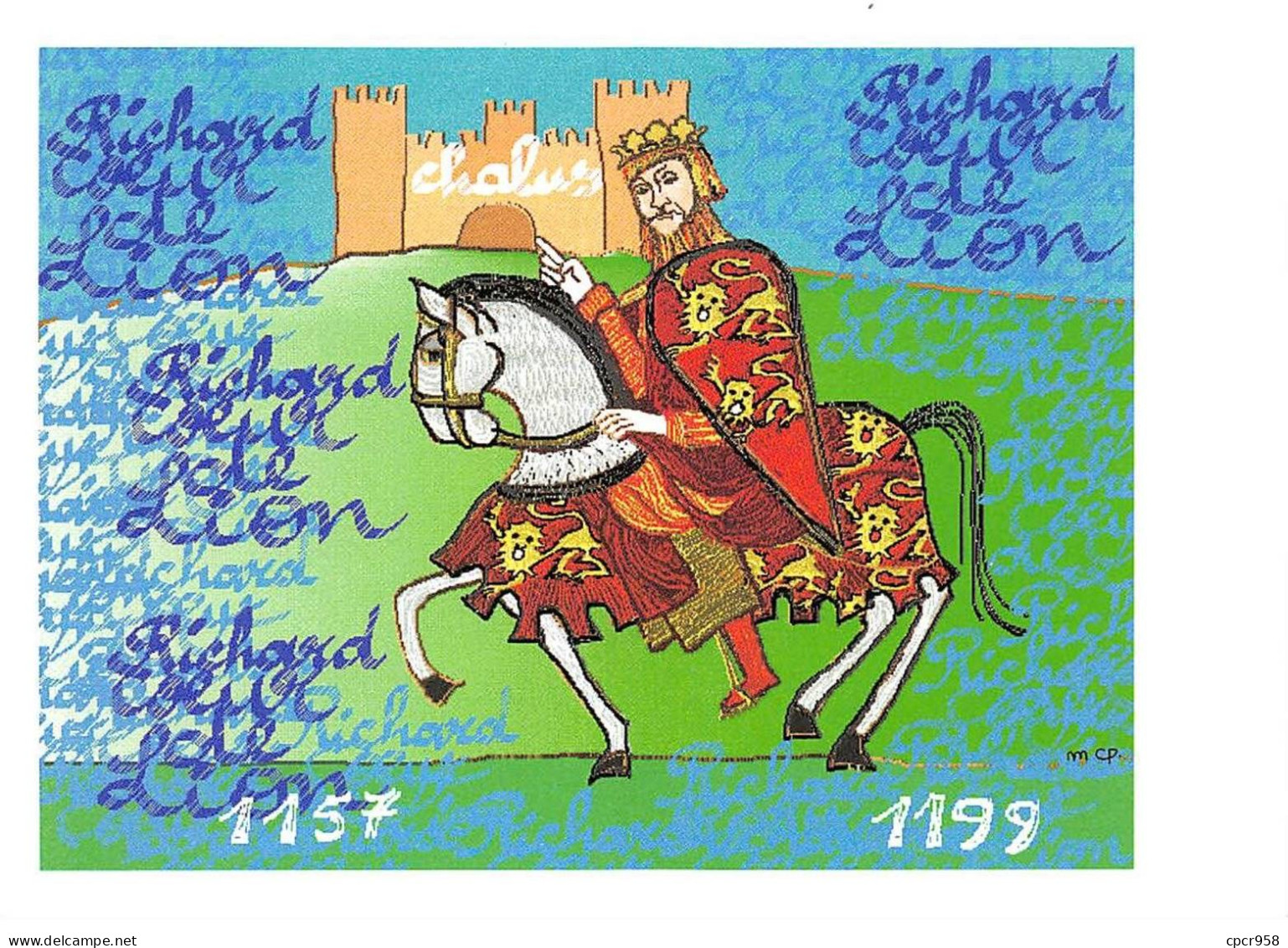 Carte Maximum - FRANCE - COR12842 - 10/04/1999 - Richard COeur De Lion - Cachet Cussac - 1990-1999