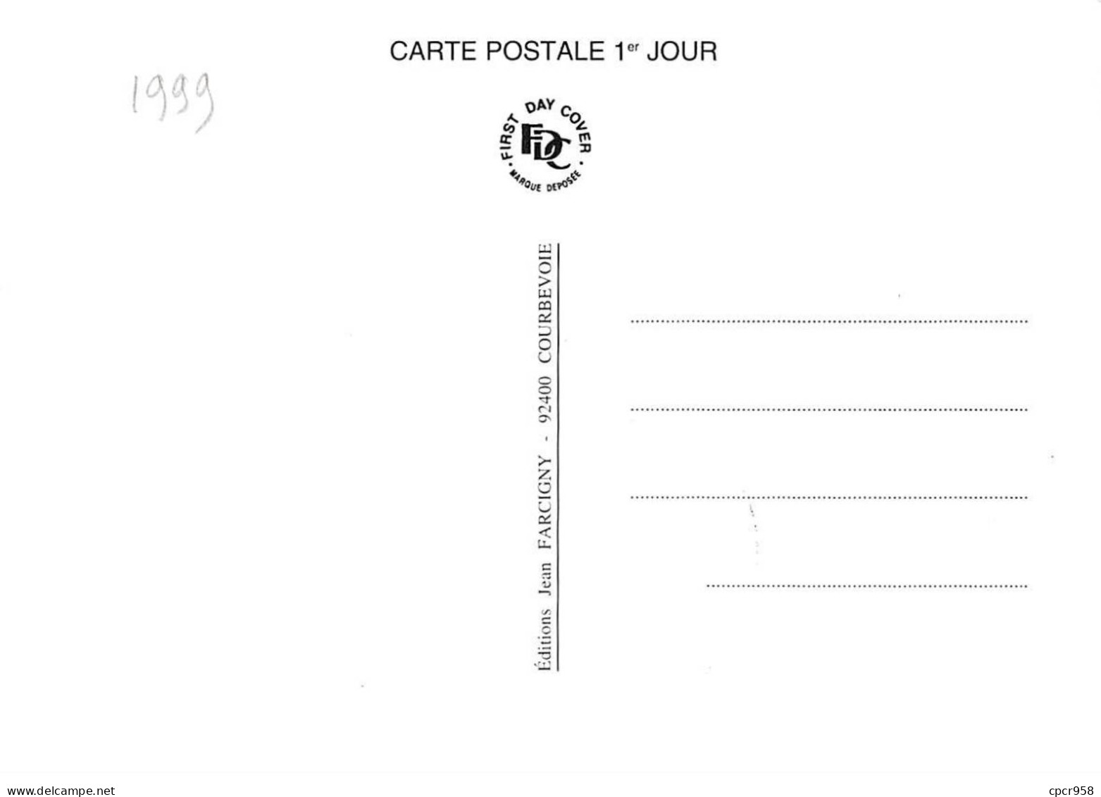 Carte Maximum - FRANCE - COR12896 - 06/07/1999 - Dessine Moi L'an 2000 -  Cachet Paris - 1990-1999