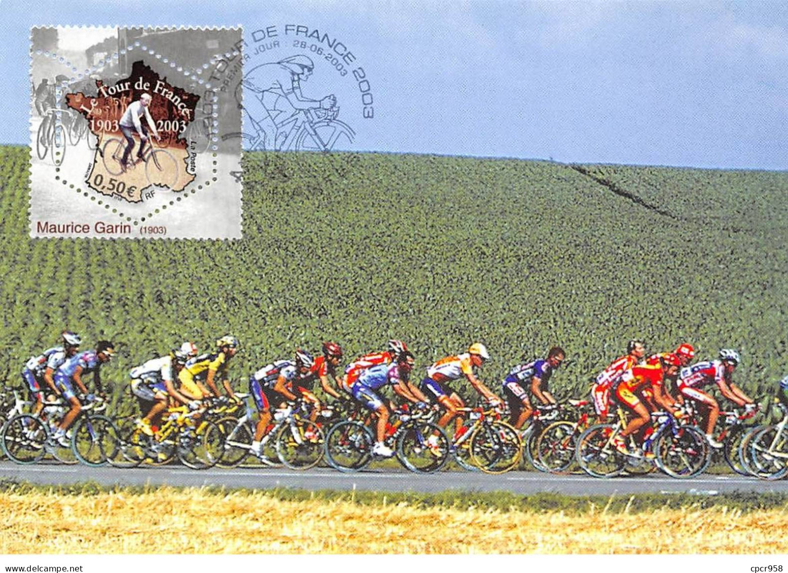 Carte Maximum - FRANCE - COR13270 - 28/06/2003 - Le Tour De France 2003 - Premier Jour - 2000-2009