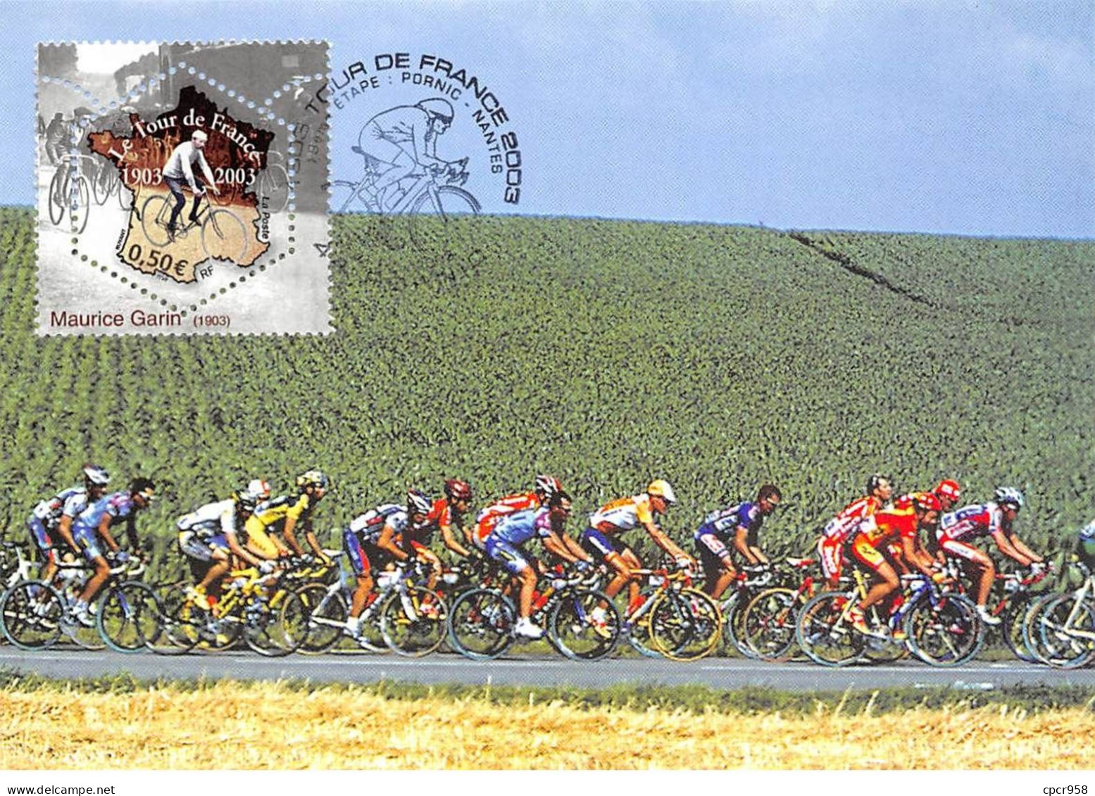 Carte Maximum - FRANCE - COR13273 - 2003 - Le Tour De France 2003 - 19eme étape - Cachet Pornic - 2000-2009