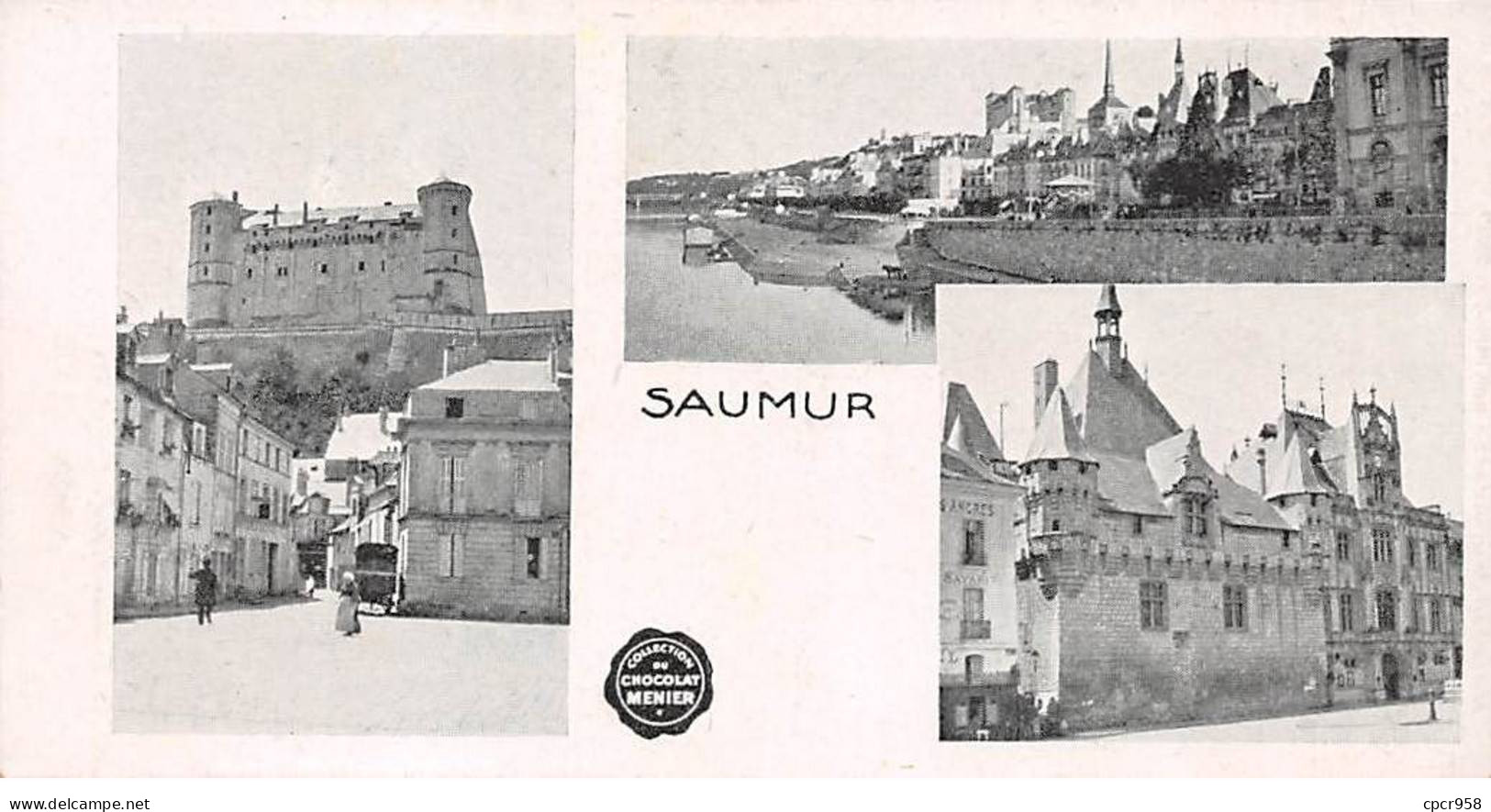 CHROMOS.AM22843.Chocolat Menier.Collection Ville.Vue D'ensemble Saumur - Menier