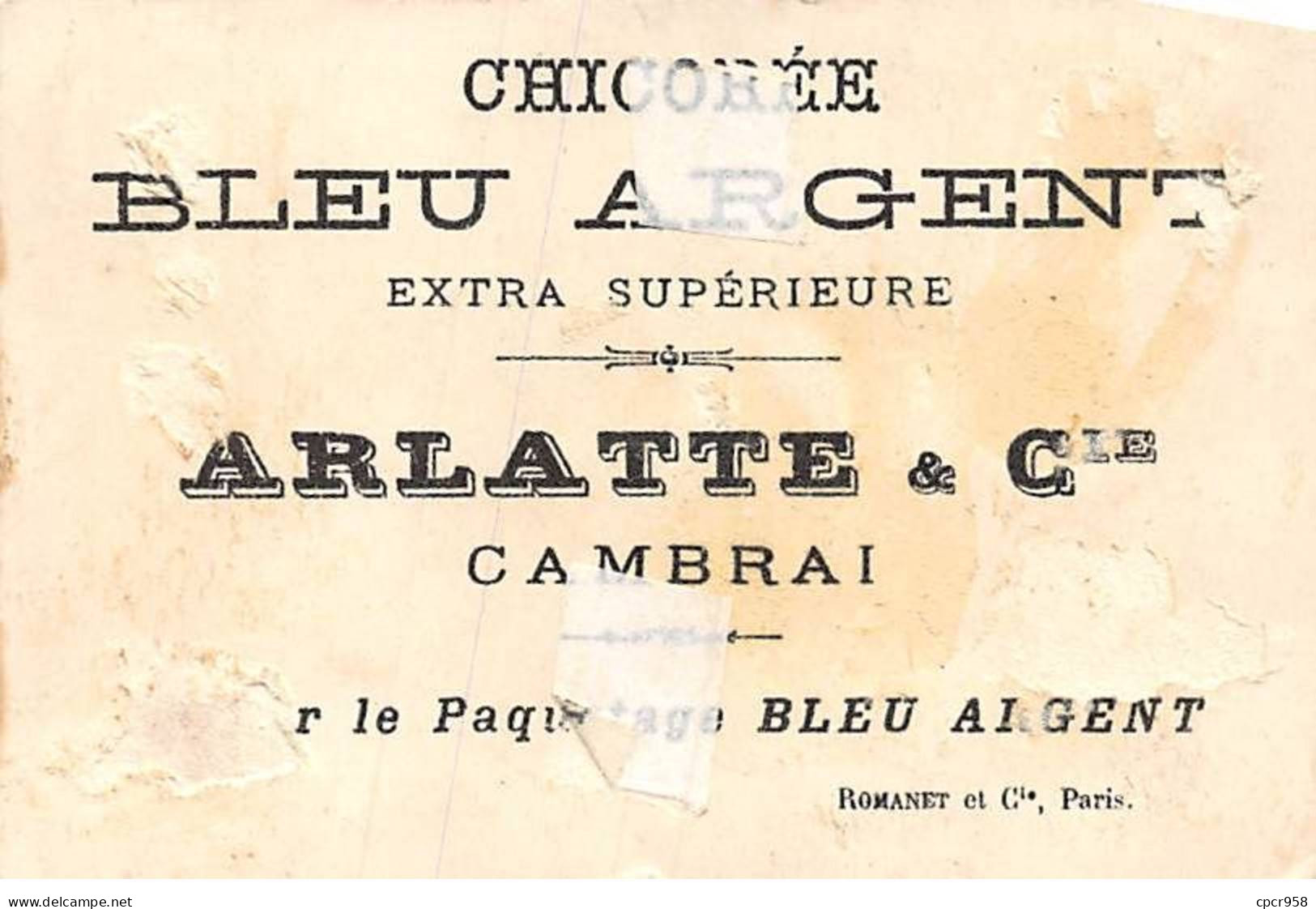 CHROMOS.AM23032.7x10 Cm Env.Chicoréé Bleu Argent.Arlatte & Cie.Moines Sonnant Les Cloches - Thé & Café
