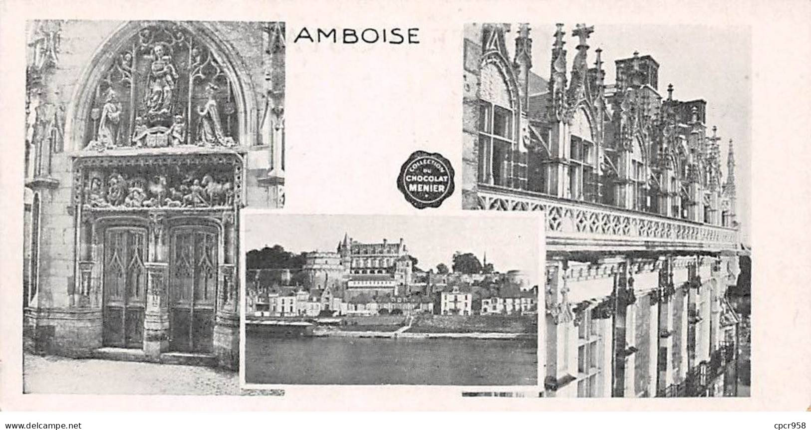 CHROMOS.AM22833.Chocolat Menier.Collection Ville.Vue D'ensemble Amboise - Menier