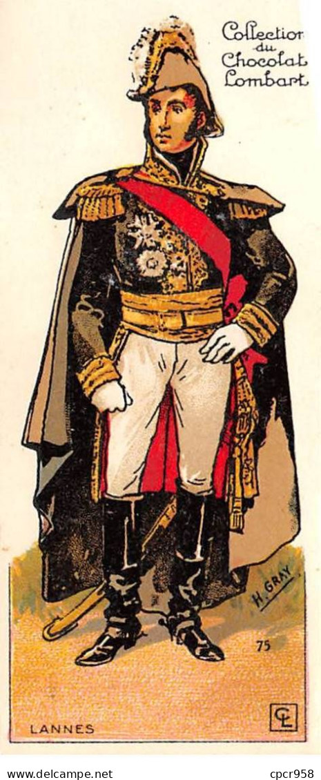 CHROMOS.AM22818.Chocolat Lombart.5x12 Cm Env.Gloires Et Costumes Militaires 1790-1814.N°75.Lannes - Lombart