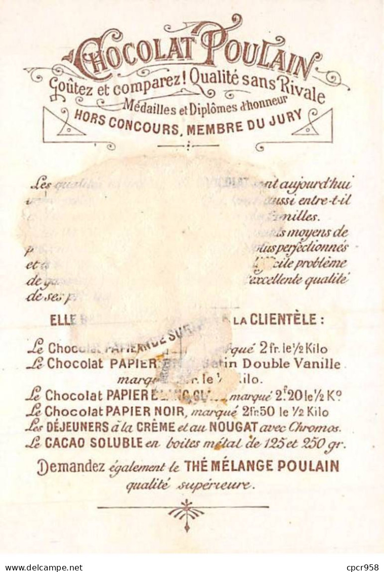 Chromos - COR14661 - Chocolat Poulain - Bohémiens - Raccommodeurs De Paniers- Homme-Femme - 10x7 Cm Environ - En L'état - Poulain