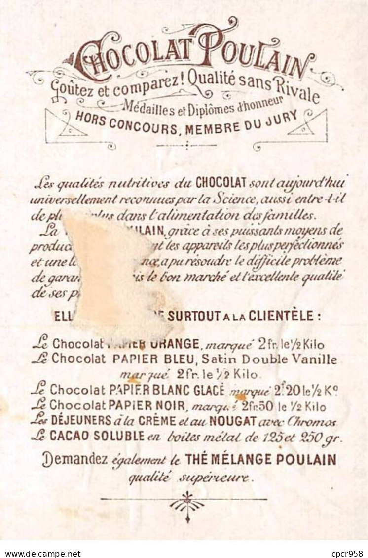 Chromos - COR14670 - Chocolat Poulain - Diane - Hommes - Femme - Hamac - 10x7 Cm Environ - En L'état - Poulain