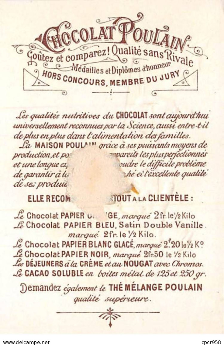 Chromos - COR14675 - Chocolat Poulain - Débarquement Du Commandant - Bateaux - Matelots - 10x7 Cm Environ - En L'état - Poulain