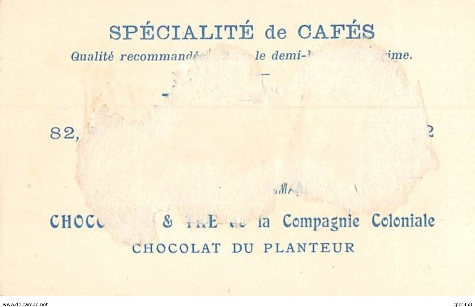 Chromos - COR14684 - Chocolat Du Planteur - Bateau Mandarin - 10x6 Cm Environ - En L'état - Andere & Zonder Classificatie