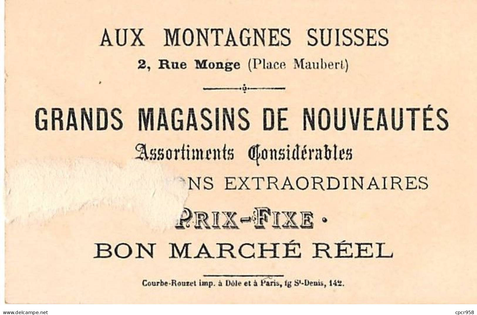 Chromos - COR14698 - Aux Montagnes Suisses - Femme - Améthyste - 10x6 Cm Environ - En L'état - Sonstige & Ohne Zuordnung